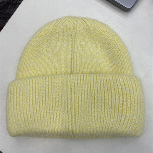 Luxury Rhinestone Angora Rabbit Fur Knitted Winter Hat