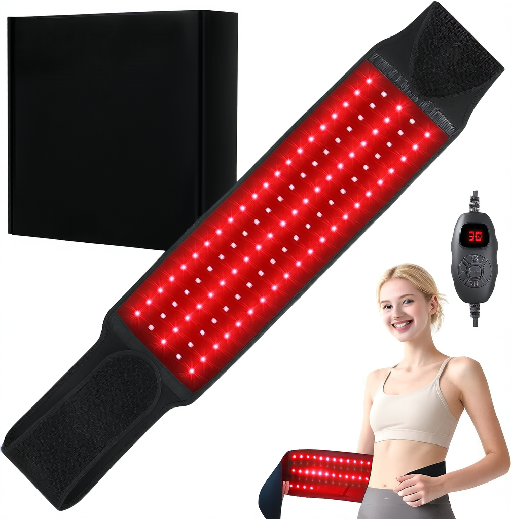 Red heating massage belt