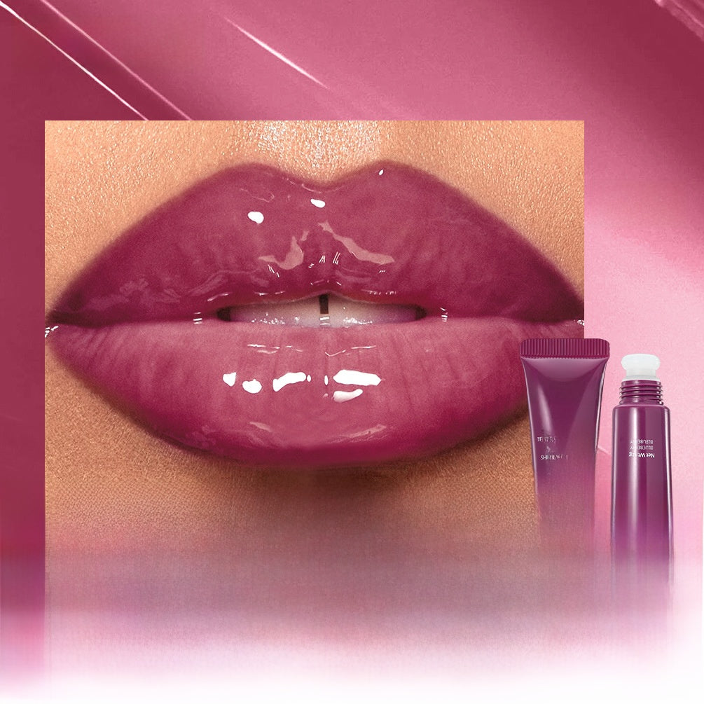 Colored lip gloss liquid
