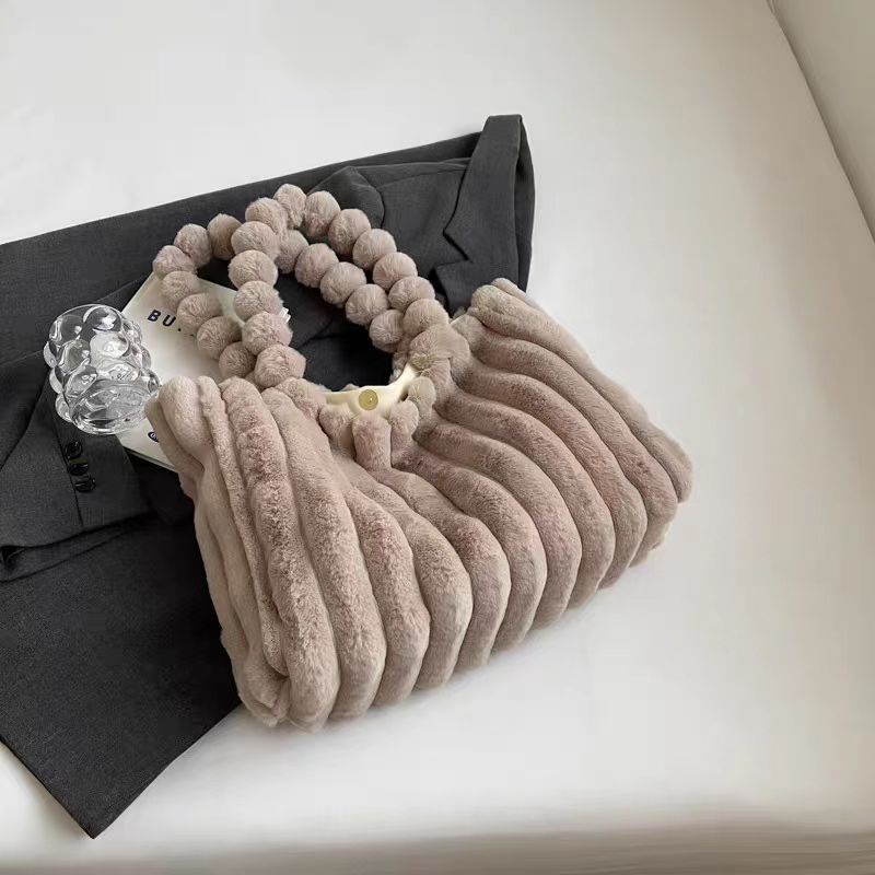Plush Bags Commuter Fashion Handbags