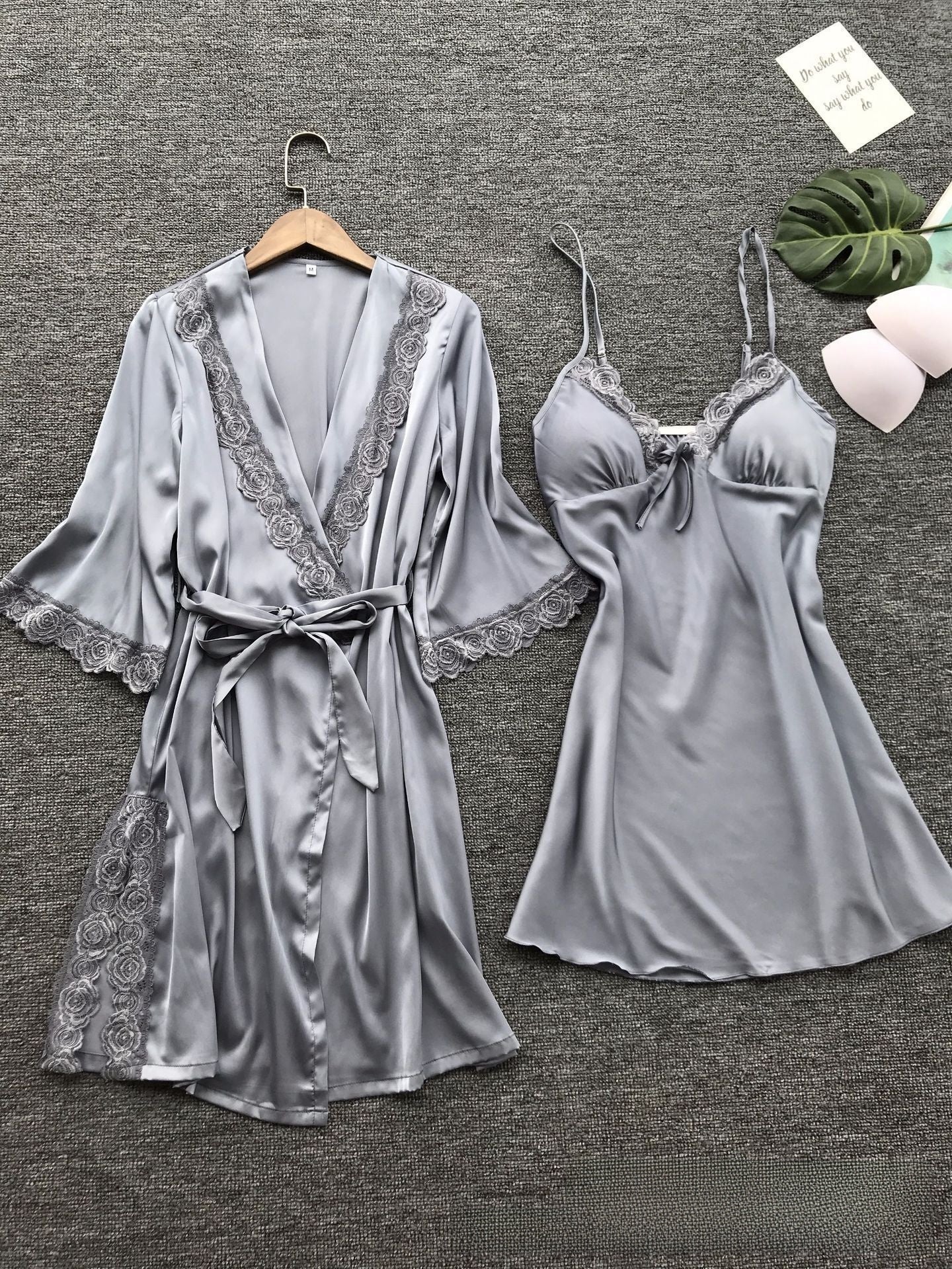 Plus-size sexy lingerie nightgown