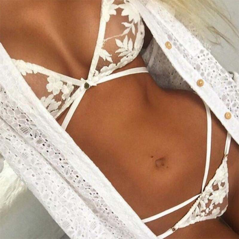 Sexy see-through bikini swimsuit