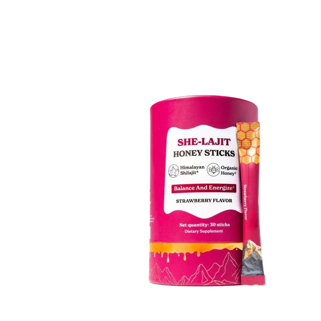 Red-capped honey jar