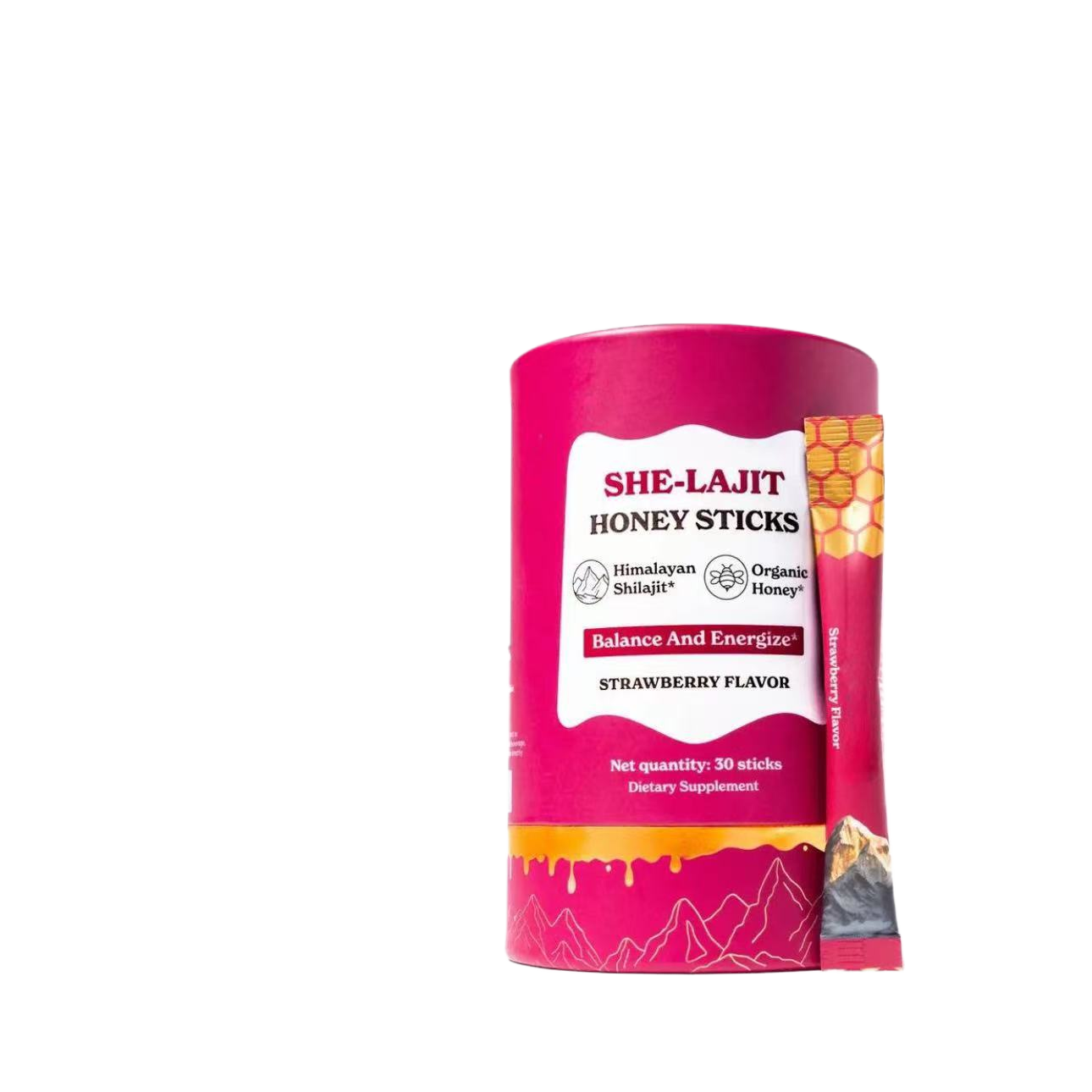 Red-capped honey jar