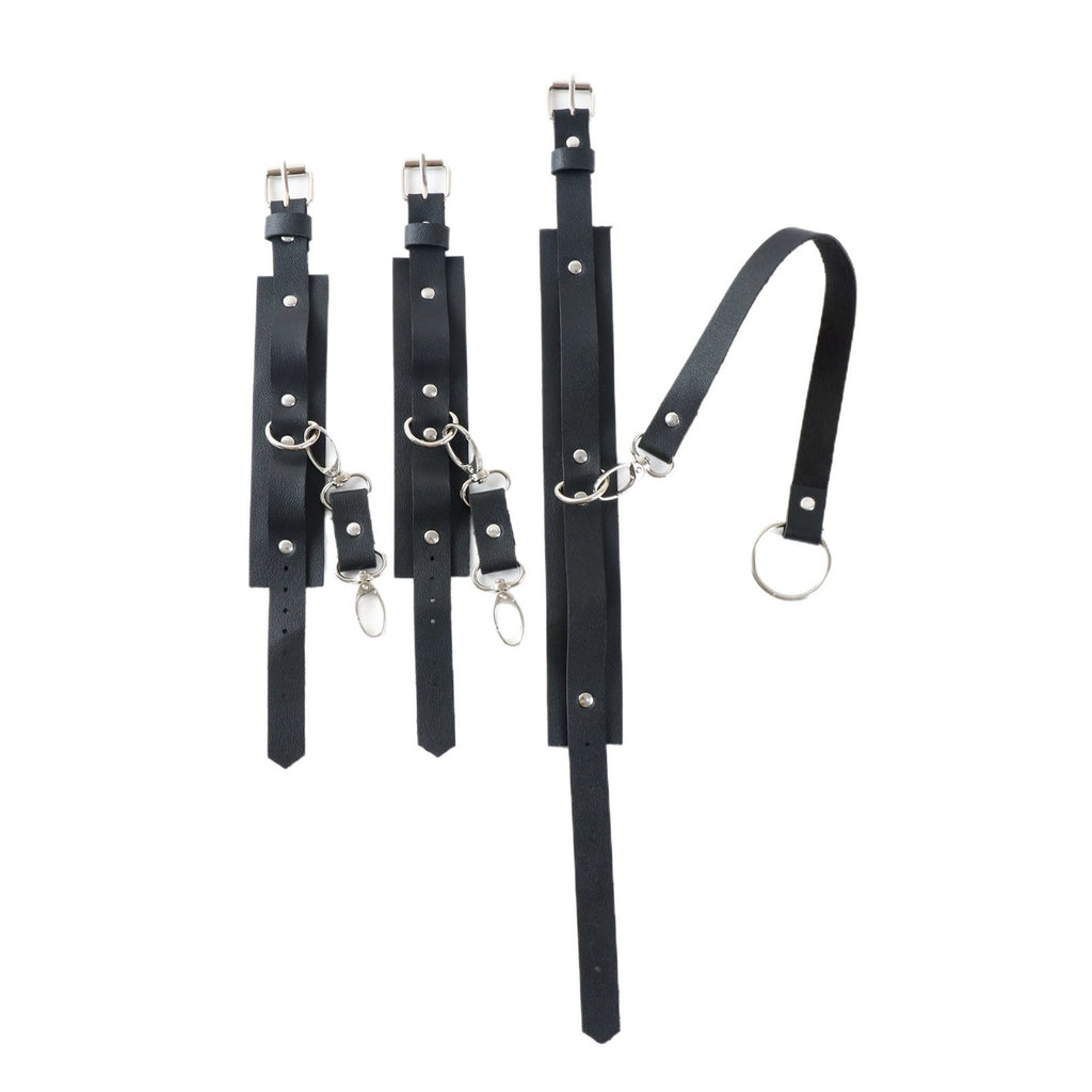 Erotic leather binding straps