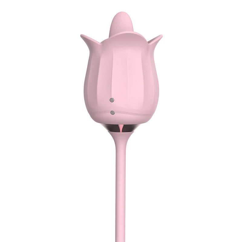 Female masturbation stick tongue licking vibrator female massage stick retractable rotating bead vibrator sex products