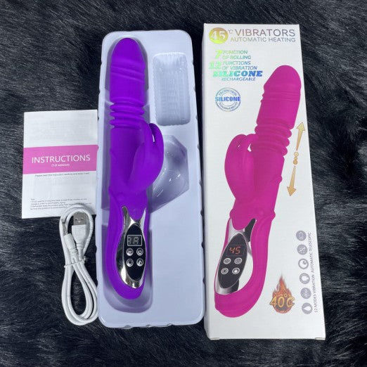 Heated and expandable rabbit vibration rod