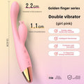Female heated massage vibrating stick