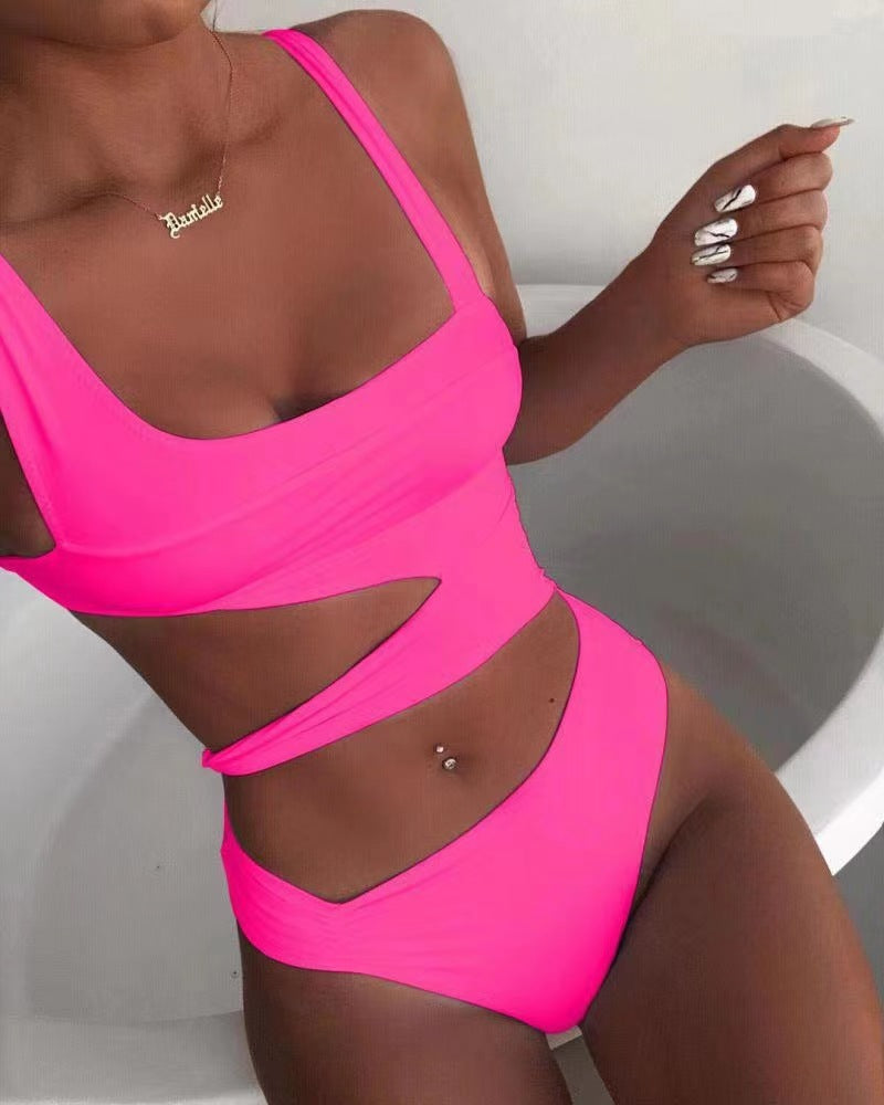 Sexy High-Waist One-Piece Bikini Swimwear