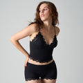 Lace Underwear Set with Camisole and Shorts