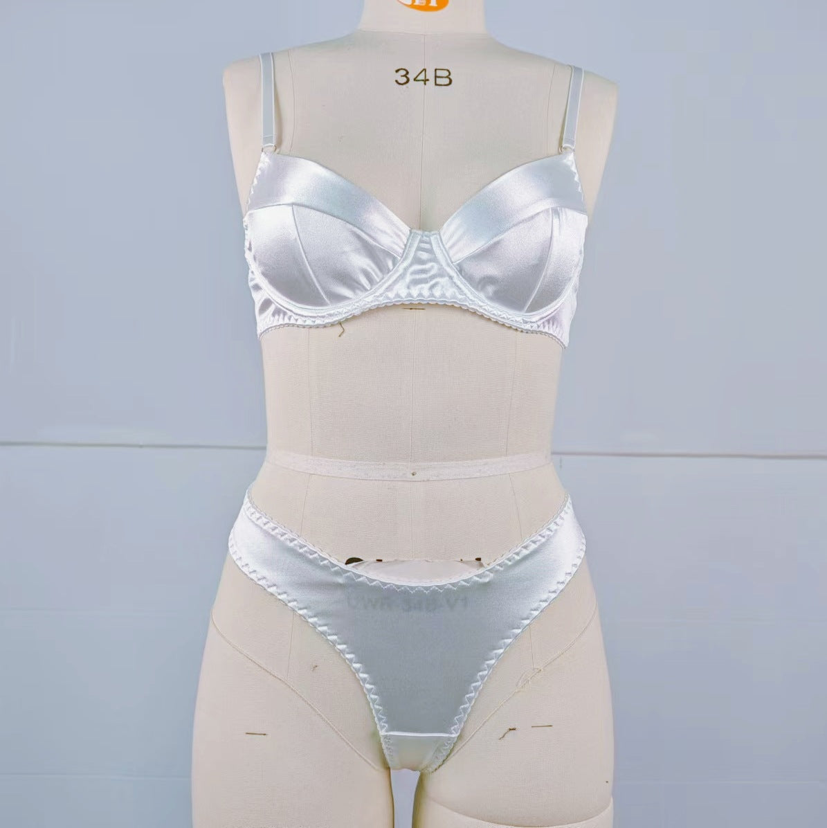 Elegant Satin Bra and Underwear Set