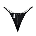 Metal chain thong underwear