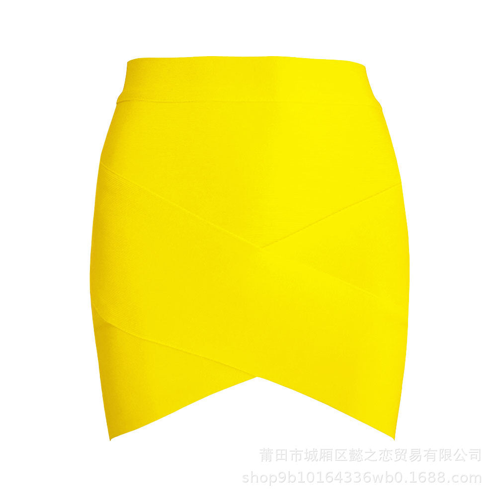 High Waist Bandage Mini Skirt