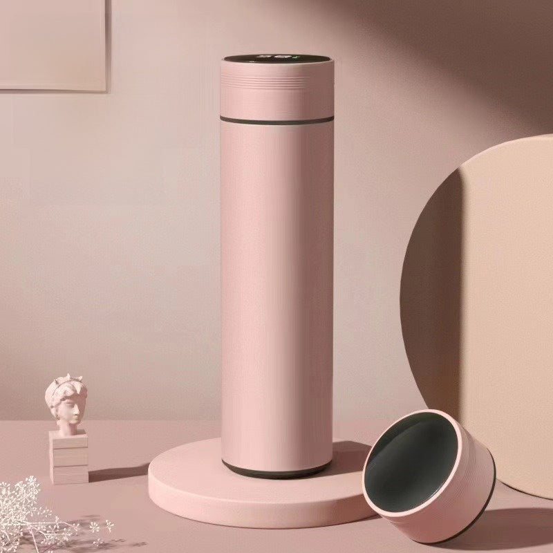 Smart temperature measuring water cup