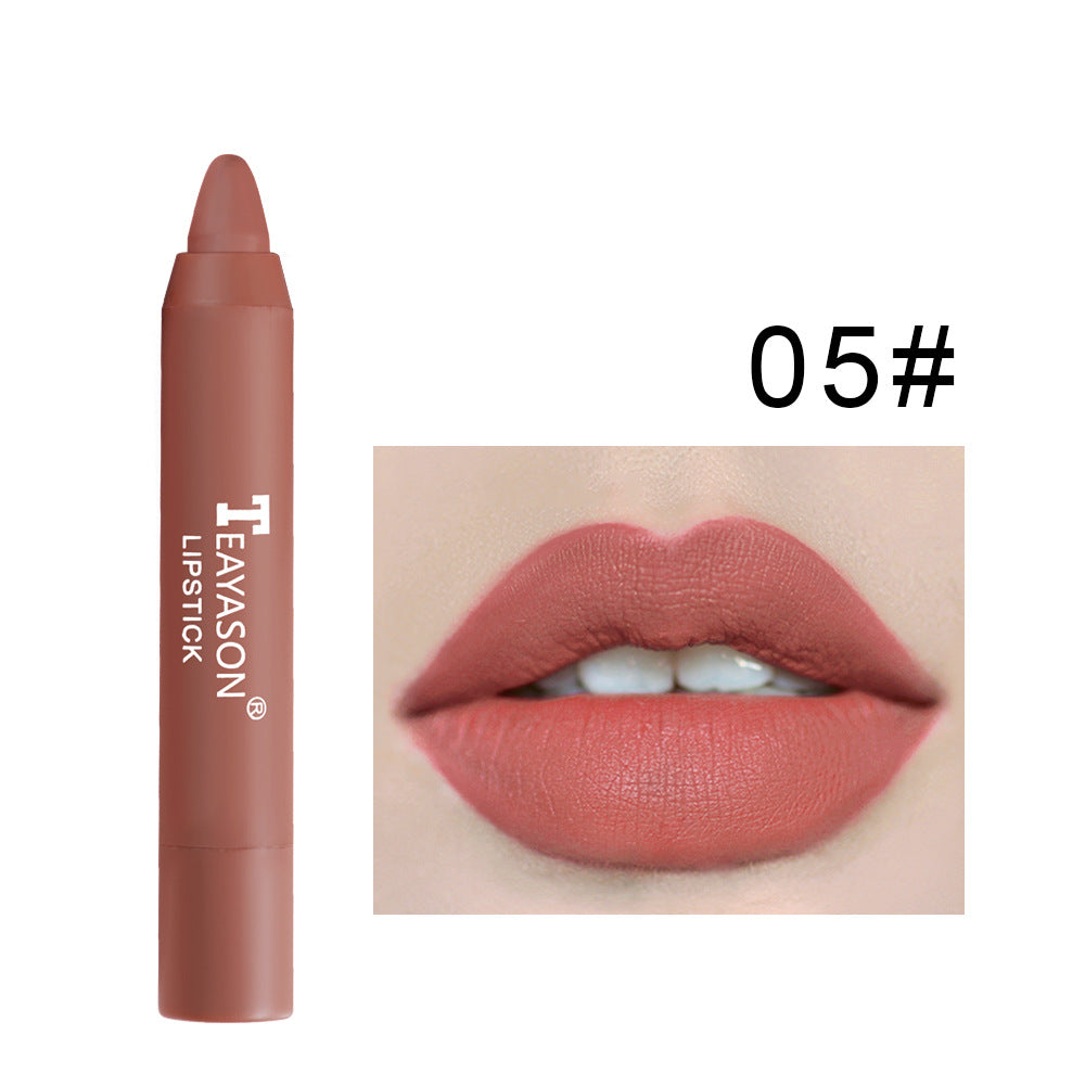 Matte satin moisturizing lip pencil