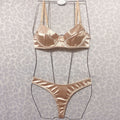 Elegant Satin Bra and Underwear Set