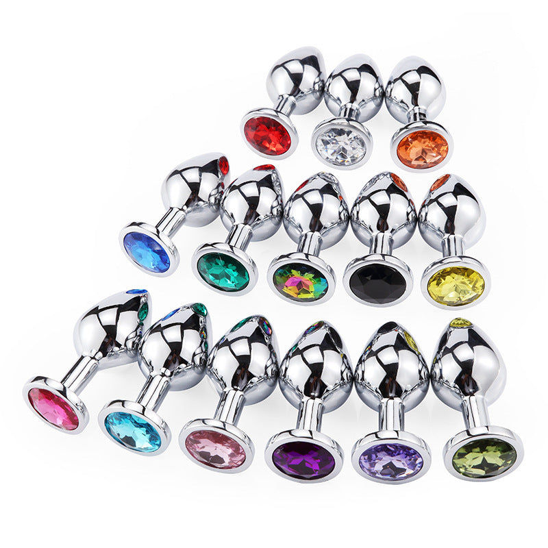 Adult erotic metal anal plugs