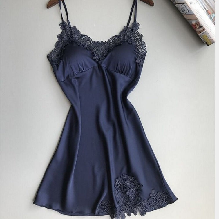 Lingerie Suspender Dress with Chest Pads