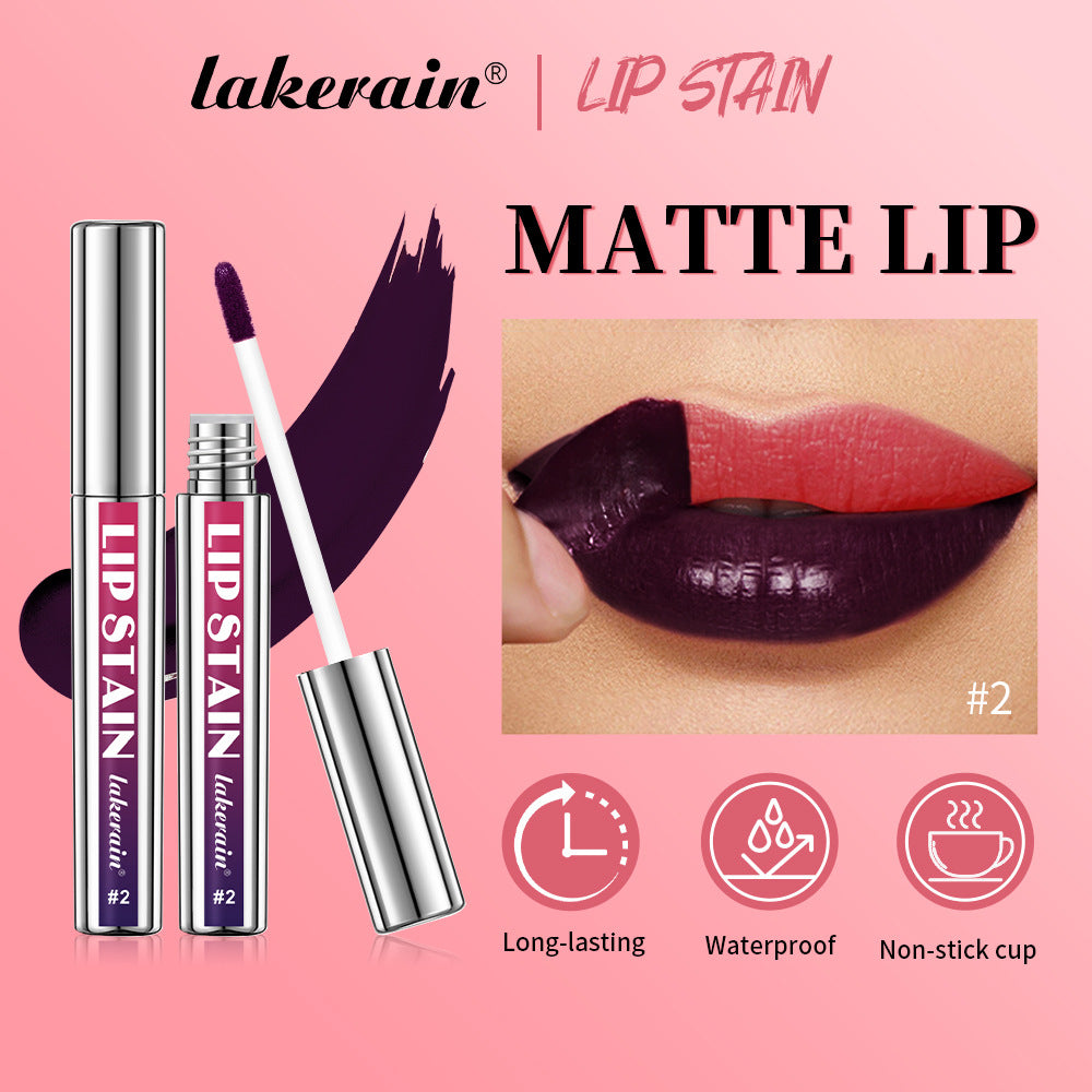 Silver tube tear-stripped lip gloss lipstick