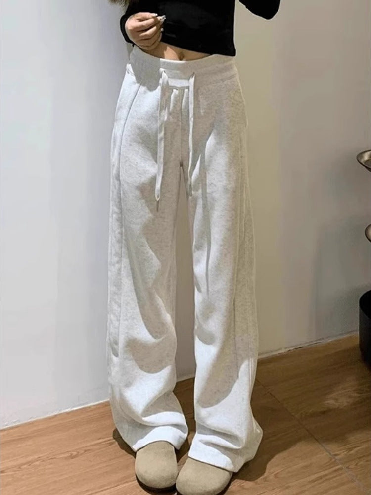 White Gray Casual Sports Suit