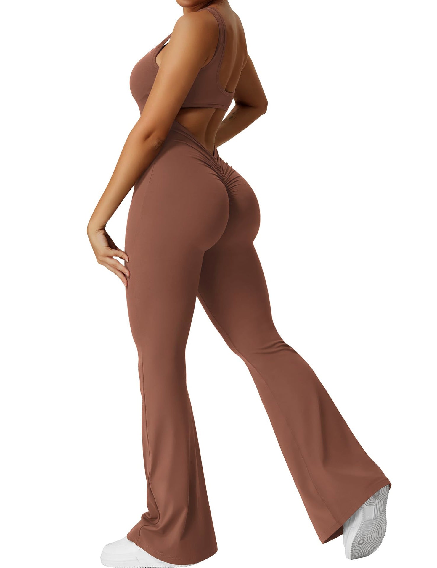 Womens Slim Fit Yoga Jumpsuit