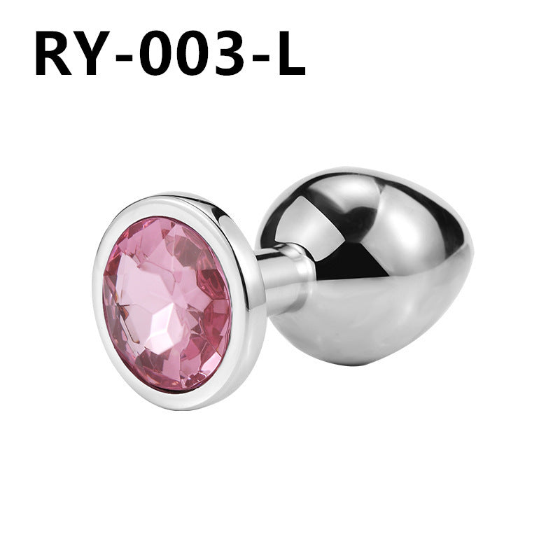 Adult erotic metal anal plugs