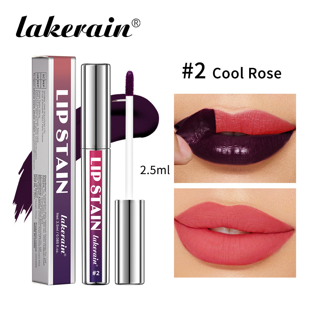 Silver tube tear-stripped lip gloss lipstick
