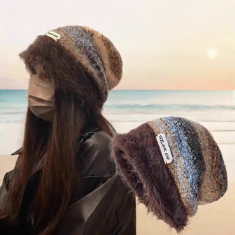 Womens Knitted Slouchy Beanie