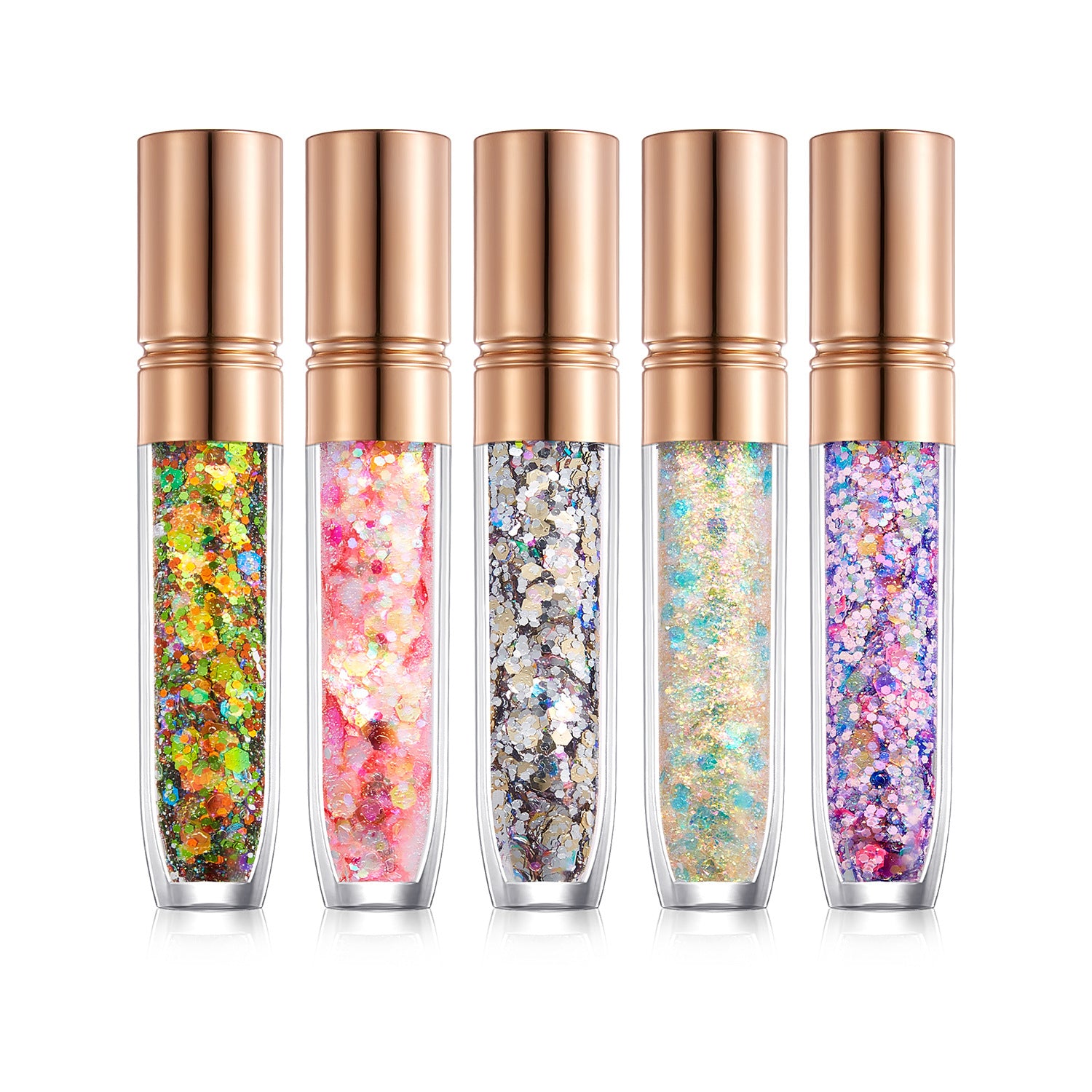 Shimmering sequin facial eyeshadow
