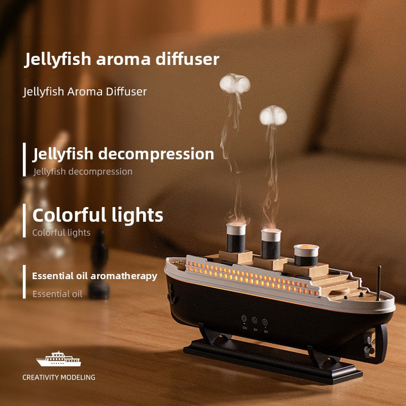 Ultrasonic humidifier, smoke ring spray, aroma diffuser