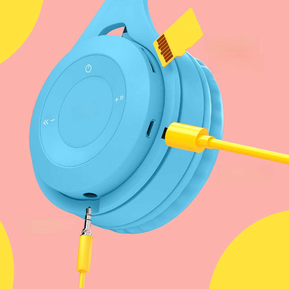 over-ear Bluetooth headphones