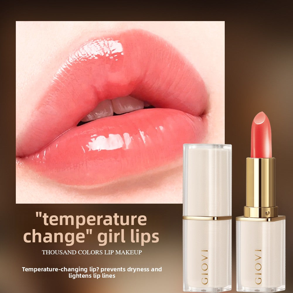 Temperature-changing lipstick