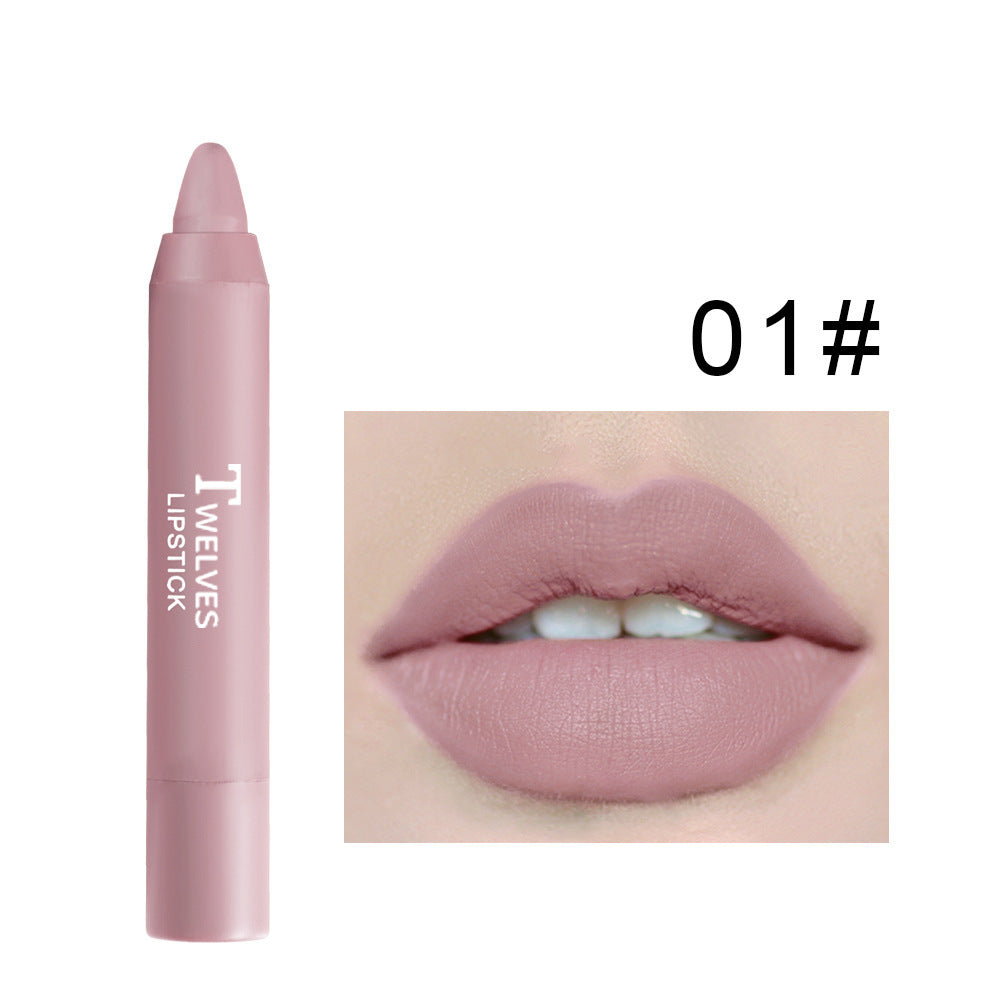 Matte satin moisturizing lip pencil