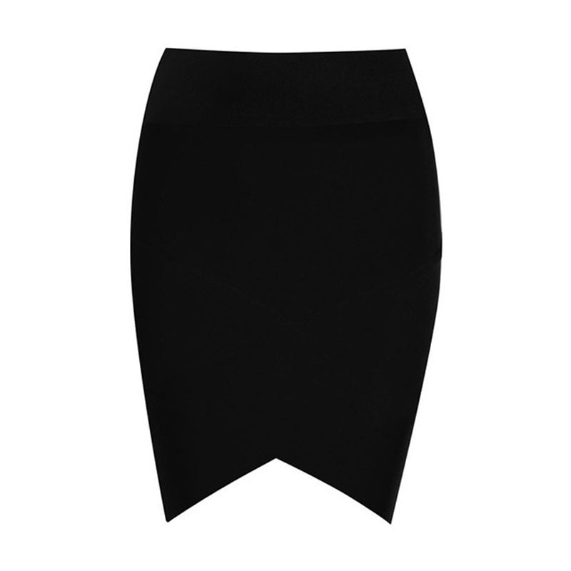 Stretchy Knit Bandage Wrap Hip Skirt