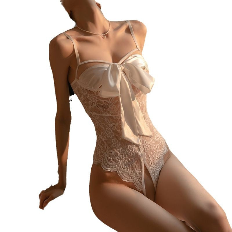 Lace Open-Crotch Sexy Underwear Set