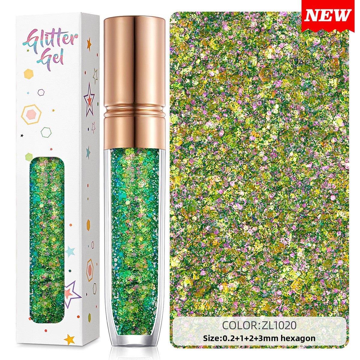 Shimmering sequin facial eyeshadow