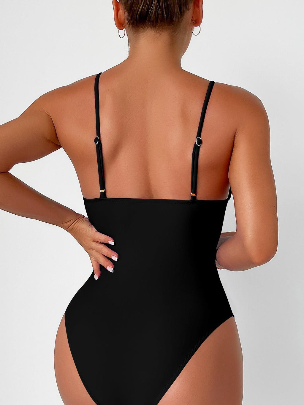 Slimming one-piece swimsuit