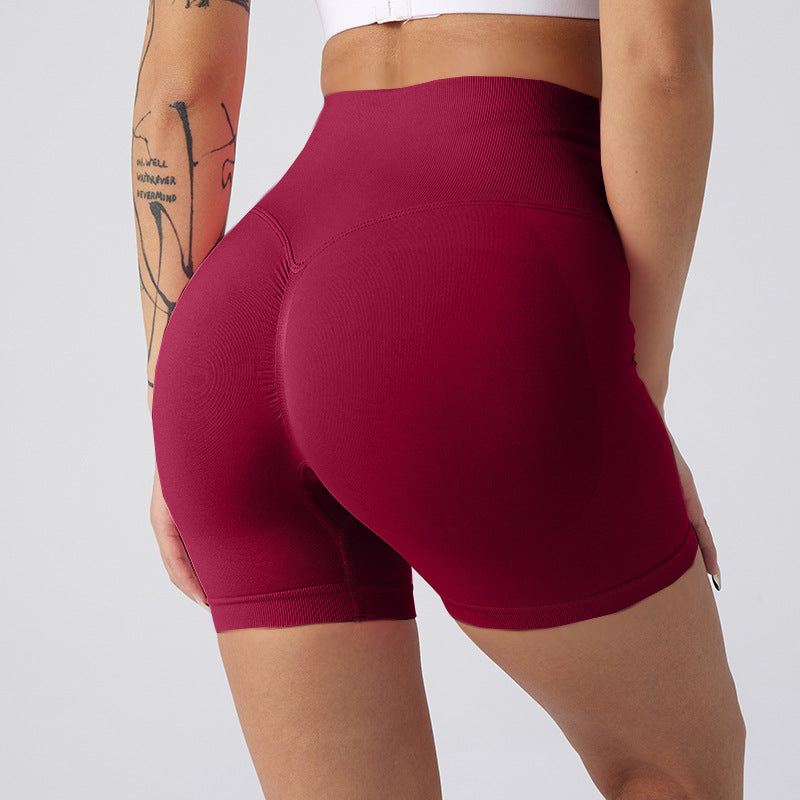 High-Waisted Yoga Shorts Breathable Sports Leggings