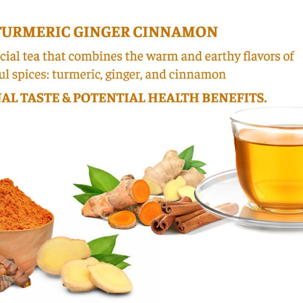 Premium Turmeric Ginger Cinnamon Tea Bags