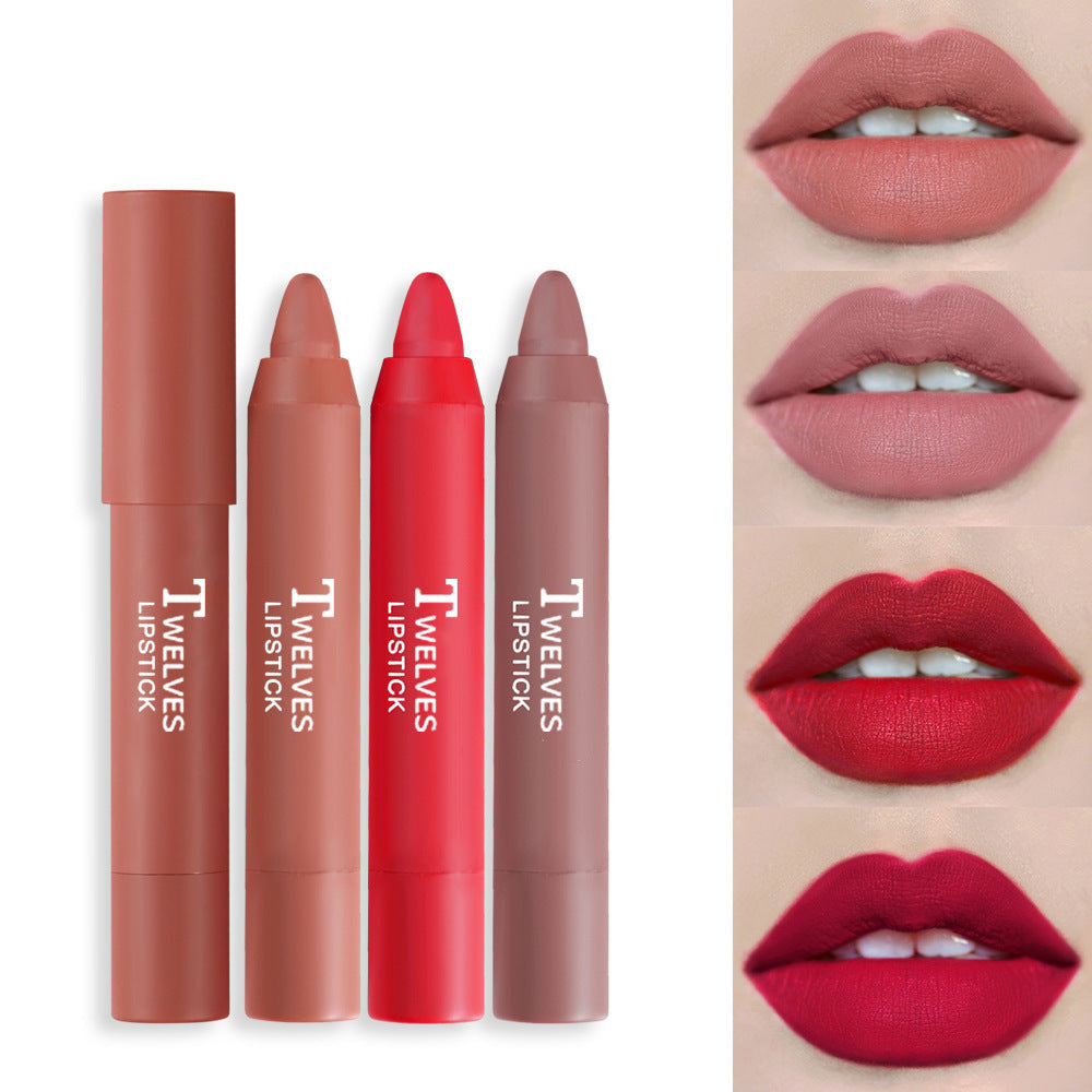 Matte satin moisturizing lip pencil