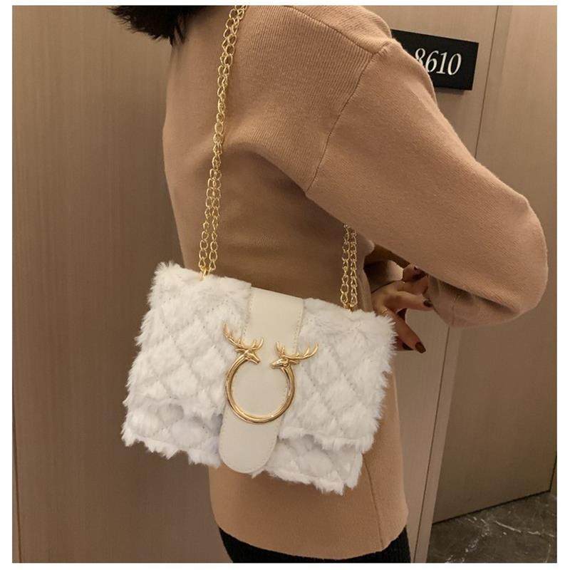 Women's plush small bag