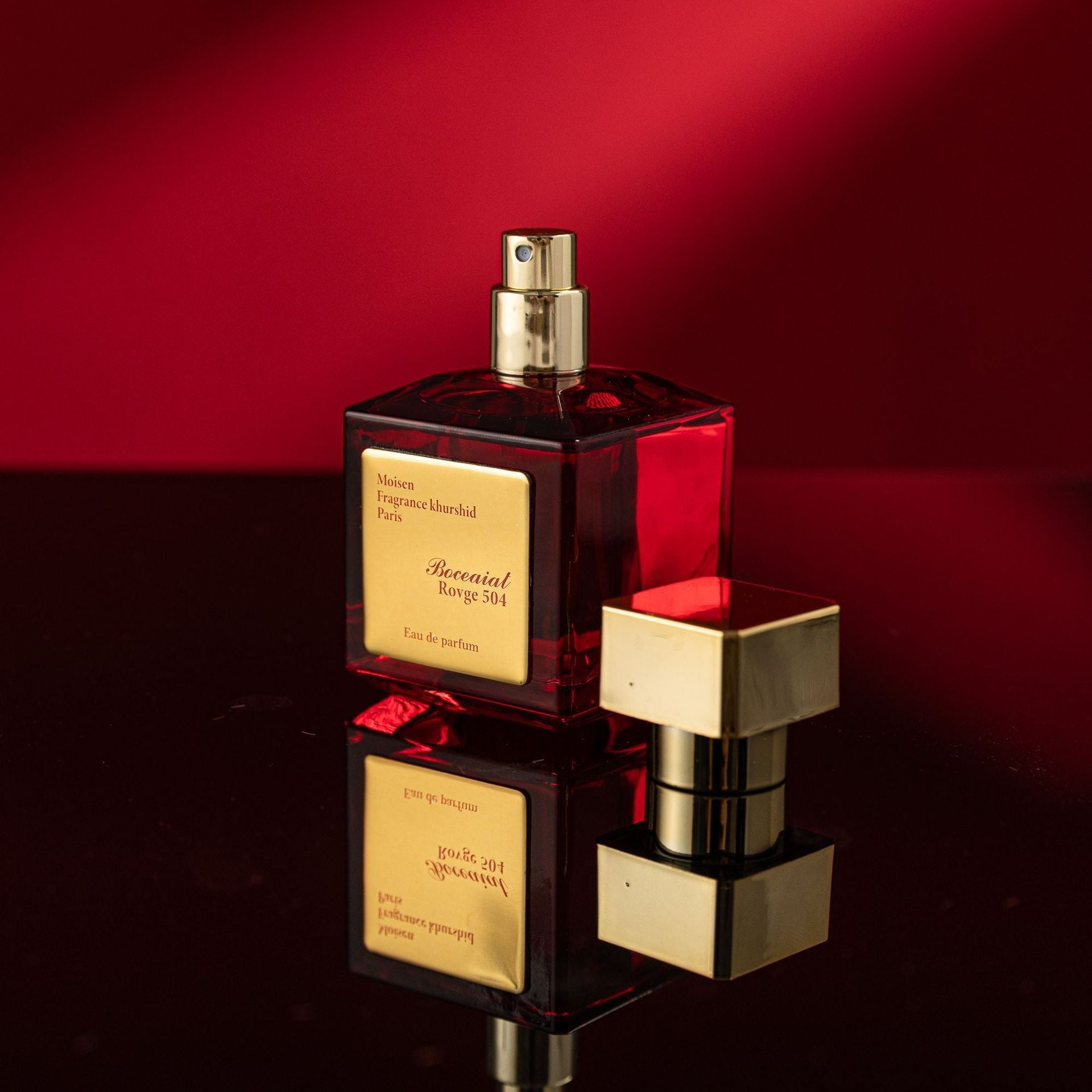 Rose Red Perfume with Ebony and Floral Notes