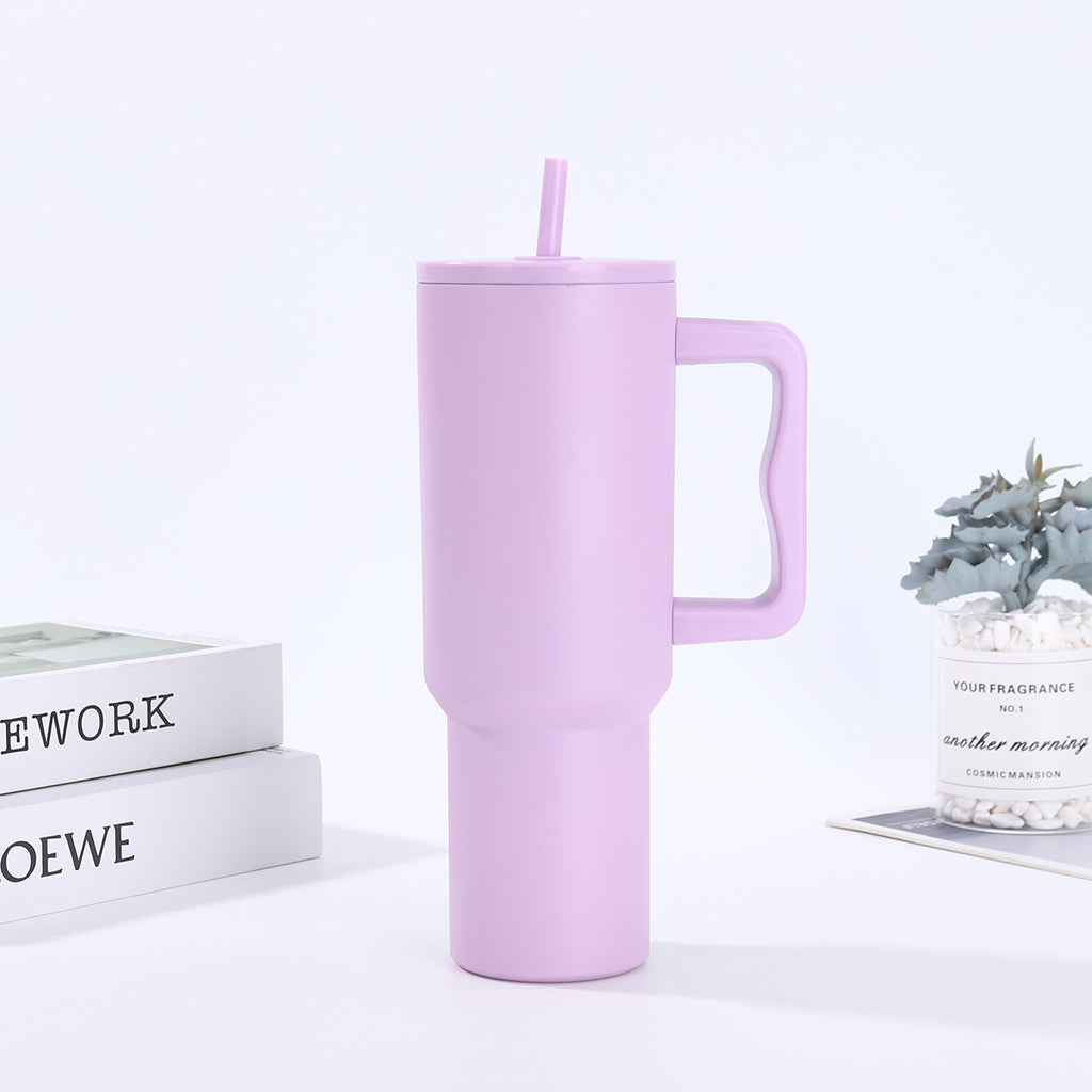 Handle-equipped insulated cup