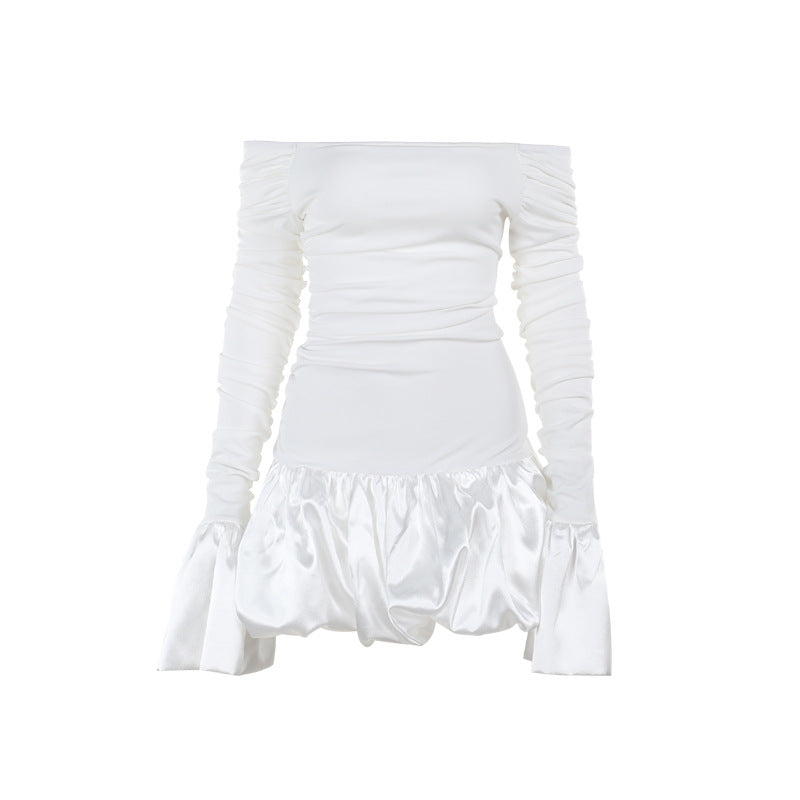 Women's One Shoulder A-Line Dress