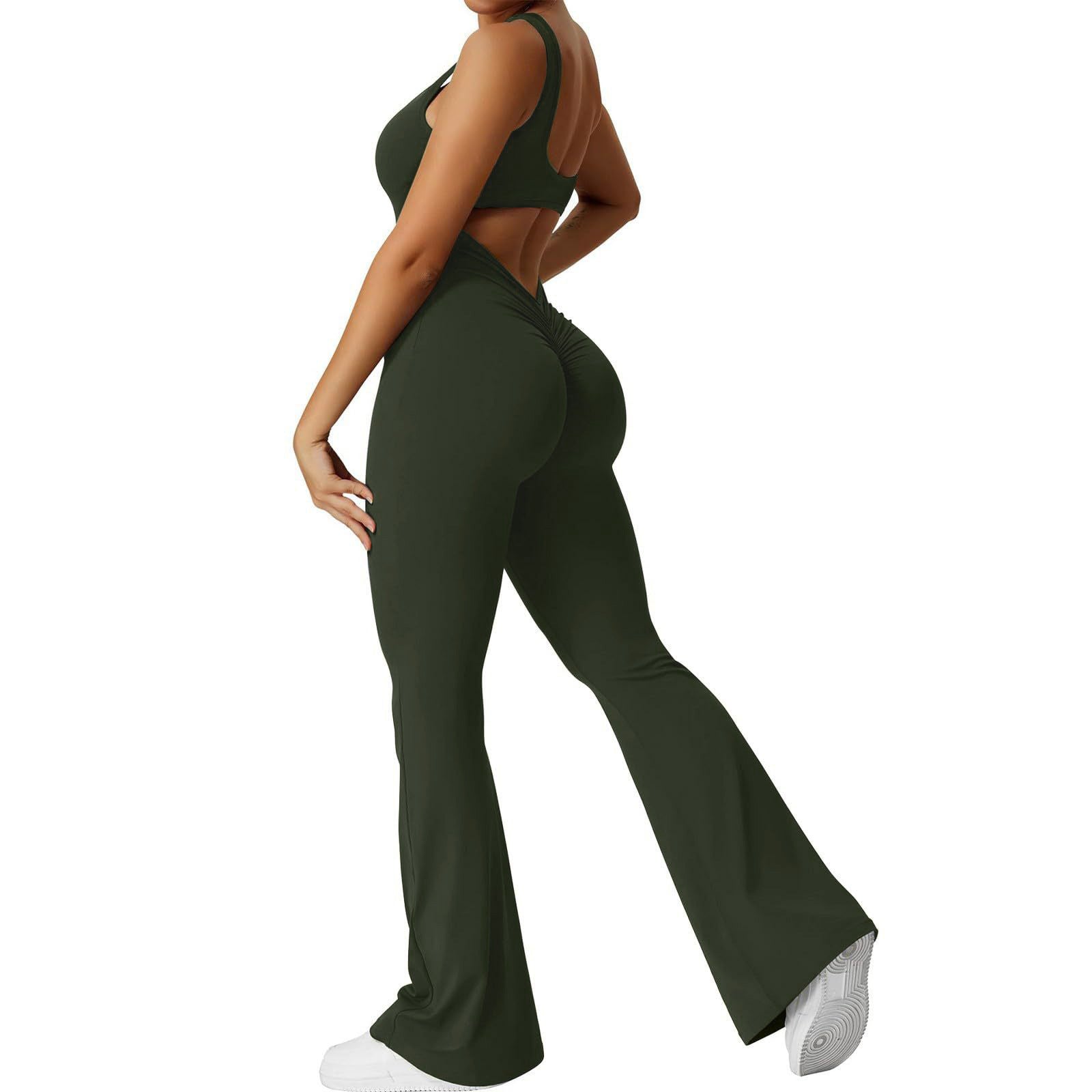Womens Slim Fit Yoga Jumpsuit