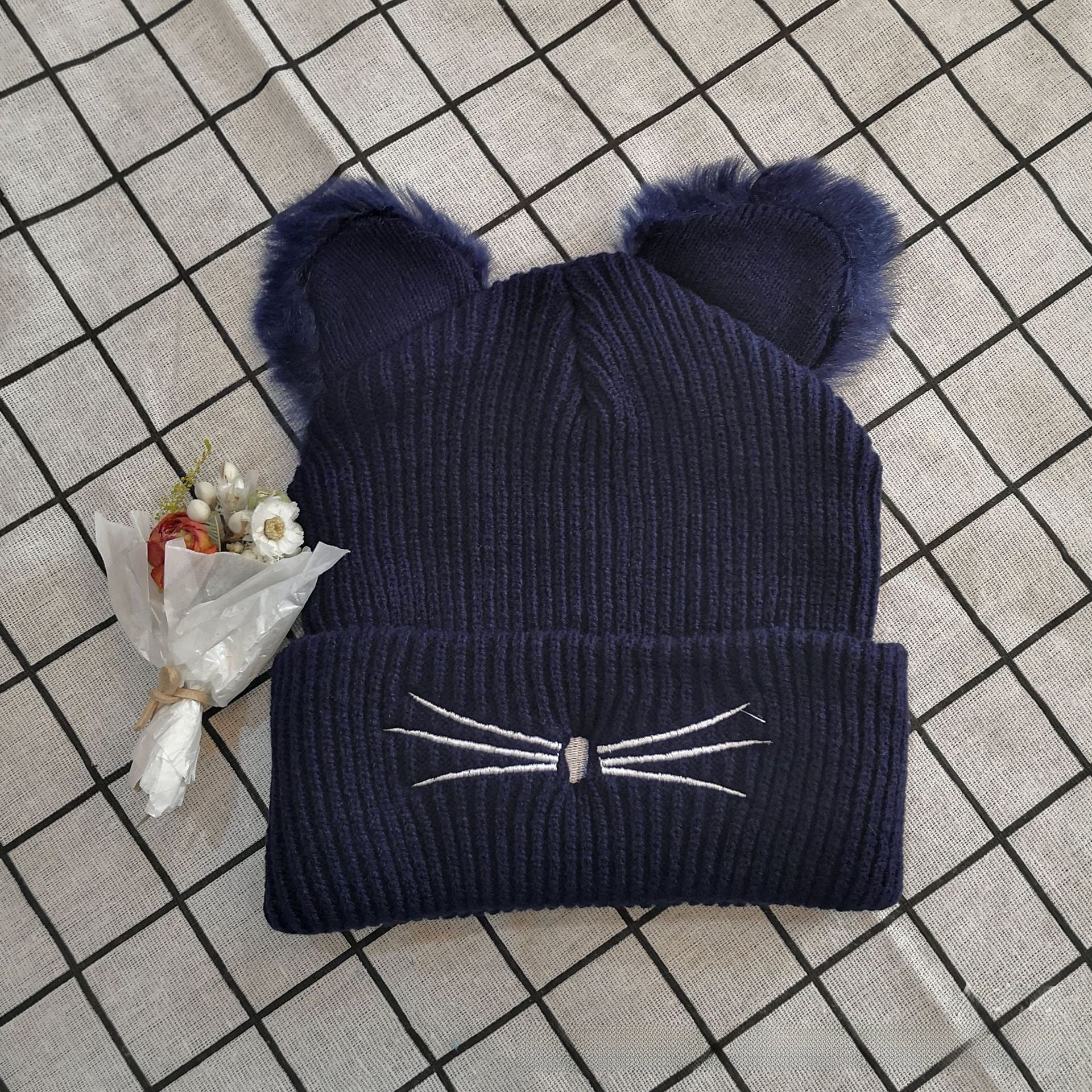 Knitted Cat Hat