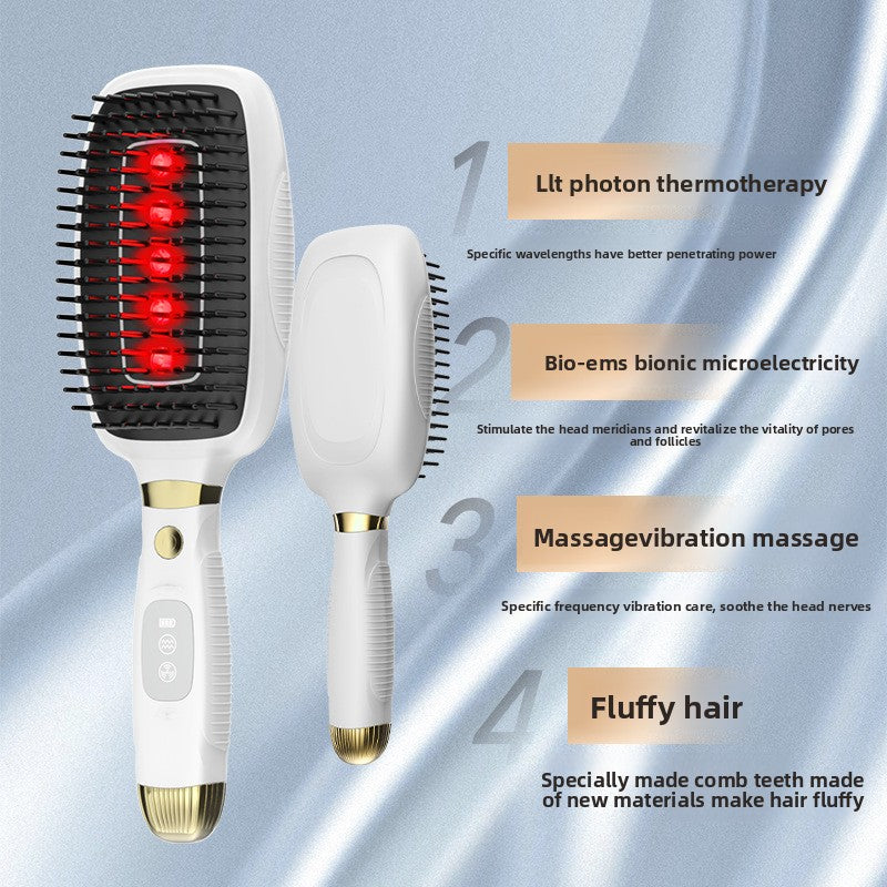 Red Light Microcurrent Hair Massage Comb