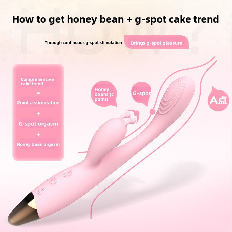 Female heated massage vibrating stick