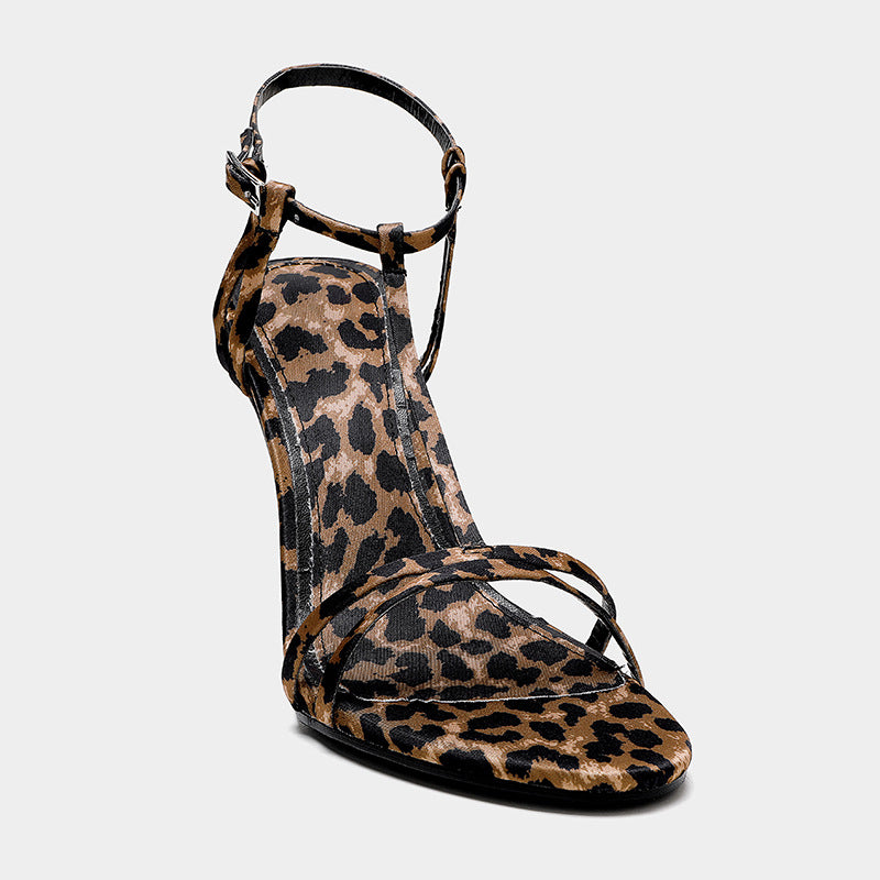 leopard print high heels