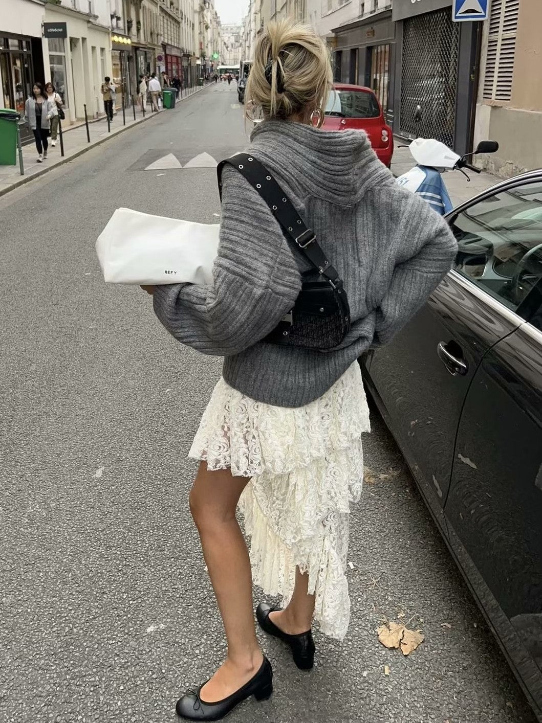 Knitted pullover sweater